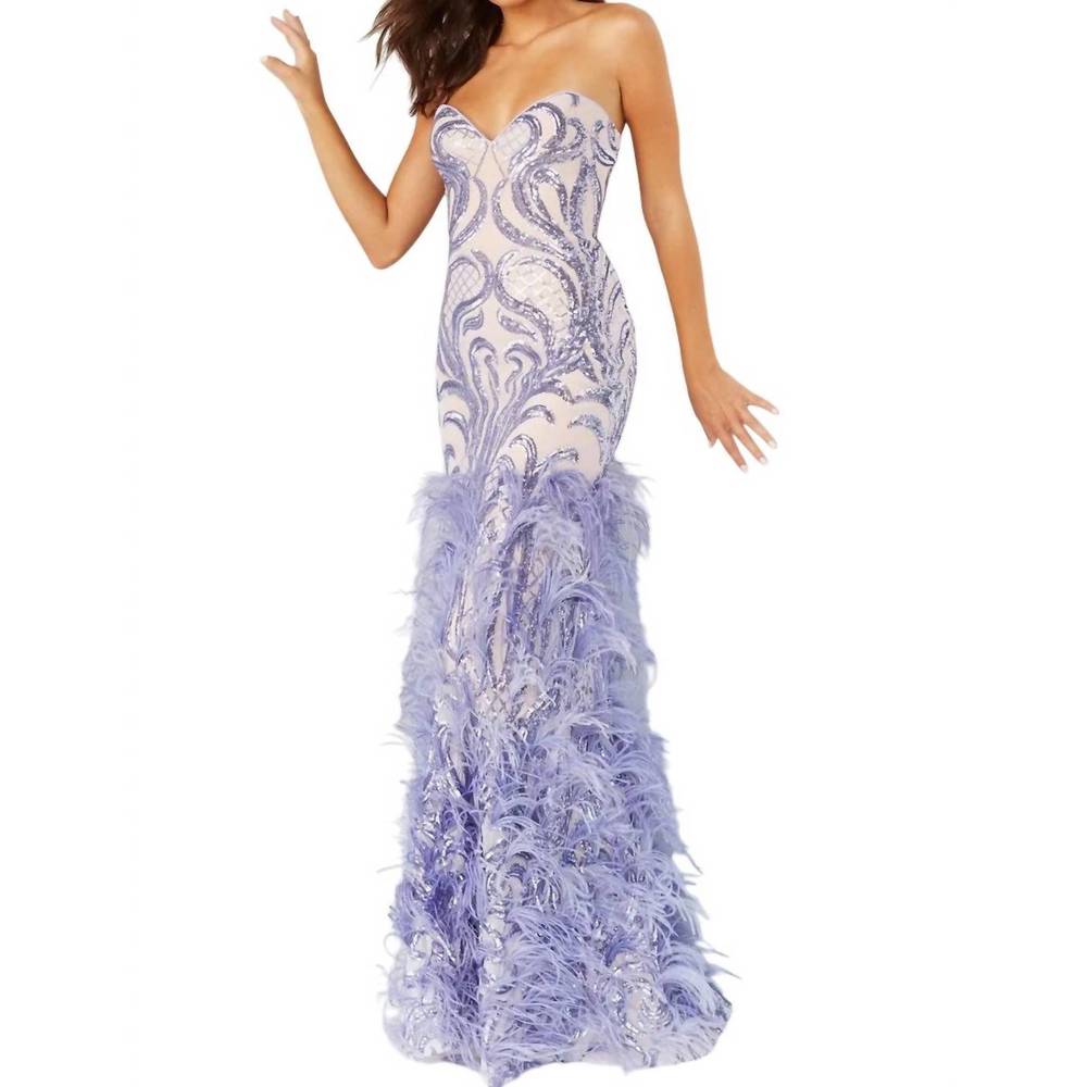 NEW JOVANI couture gown in lavender